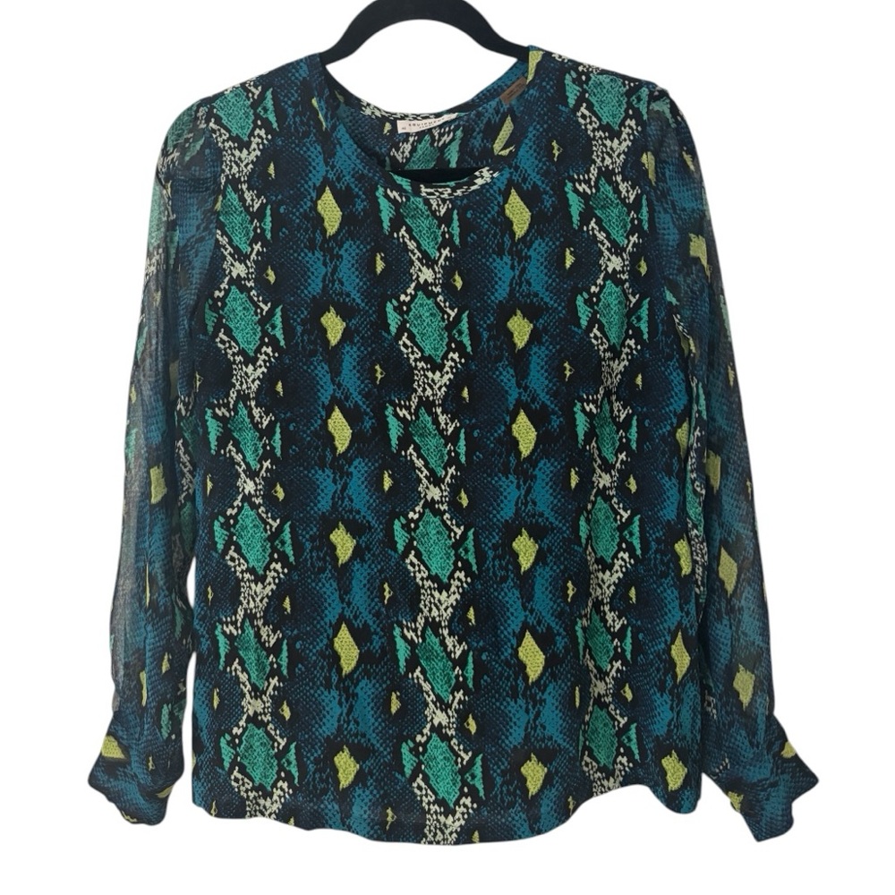 Equipment Liam Silk Python Top - image 3